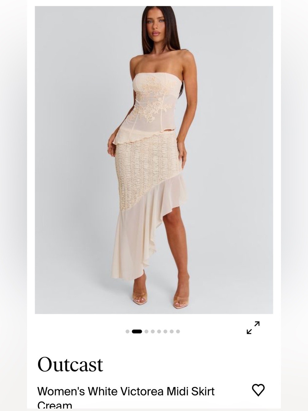 NWT victorea midi skirt